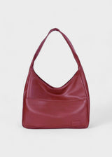 Women's Faux Leather Shoulder Bag – Front Pocket, Wide Strap & 4 Colors