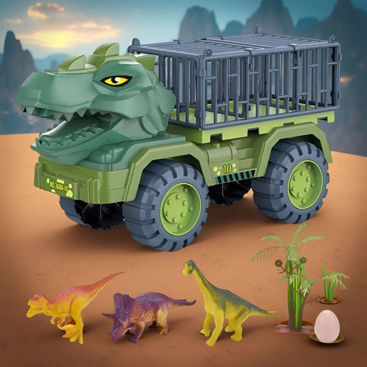 Dinosaur Toy Truck Playset – Cage Vehicle, Figure Set & Interactive Play