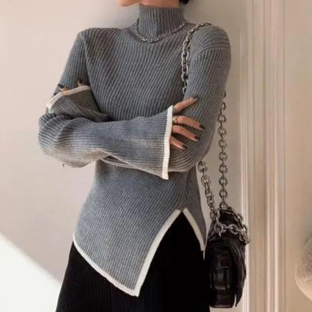 Ladies' Sweater with High Neck - Selina - 2