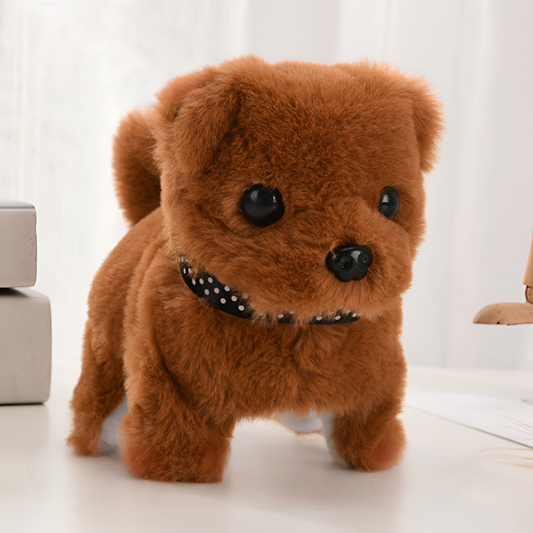 Interactive Robot Puppy Toy – Plush Design, Walking Motion & Barking Sound