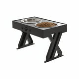 Dog Bowls Elevated Adjustable Pet Feeding Station Stand