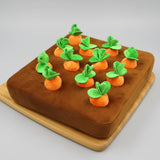 Dog Snuffle Mat Carrot Puzzle Toy Treat Hiding Training