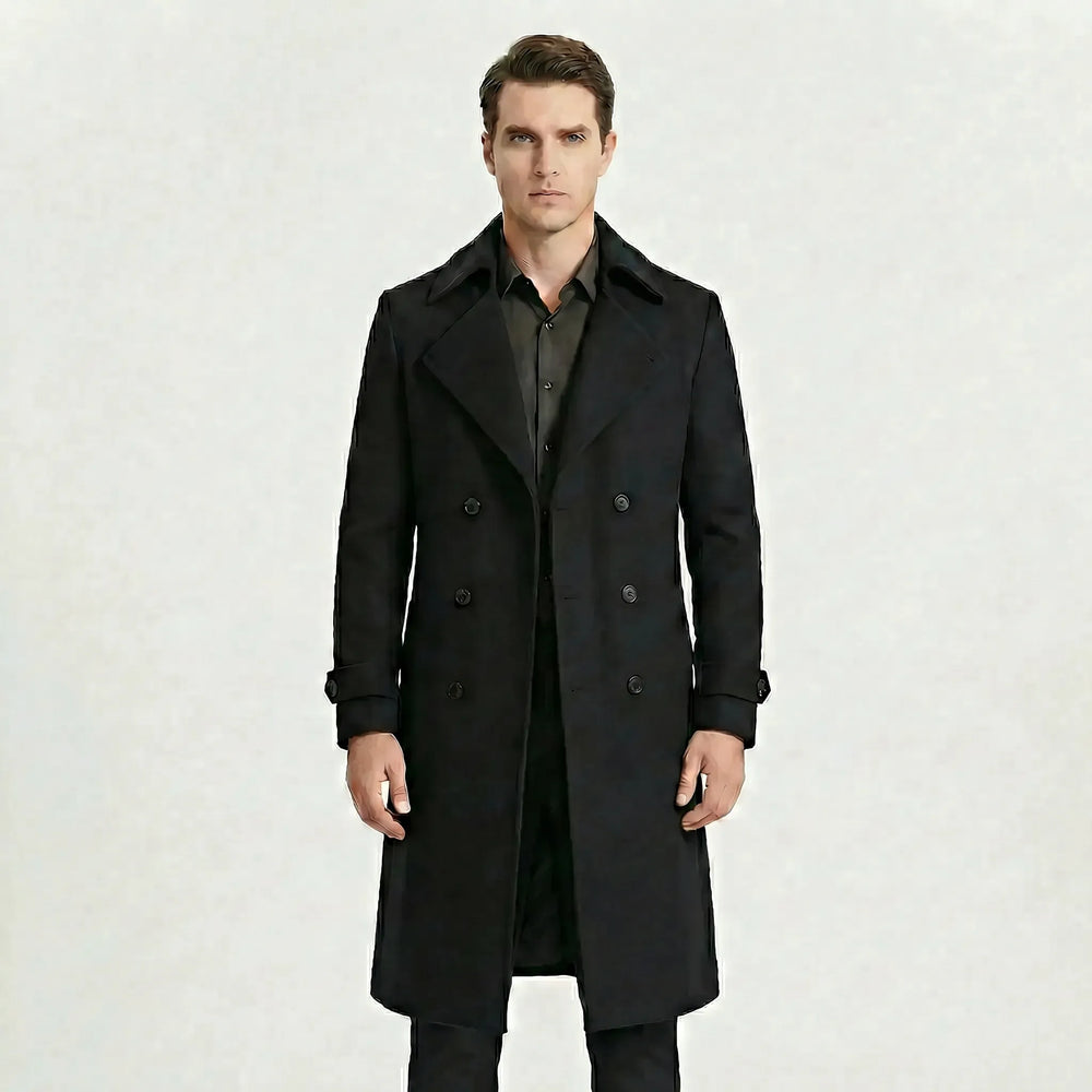 Yves - Double-Breasted Long Coat