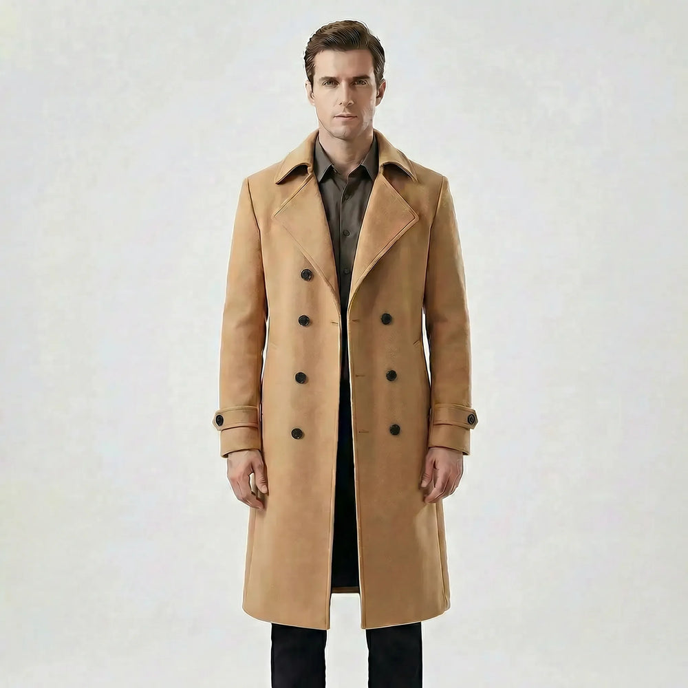 Yves - Double-Breasted Long Coat