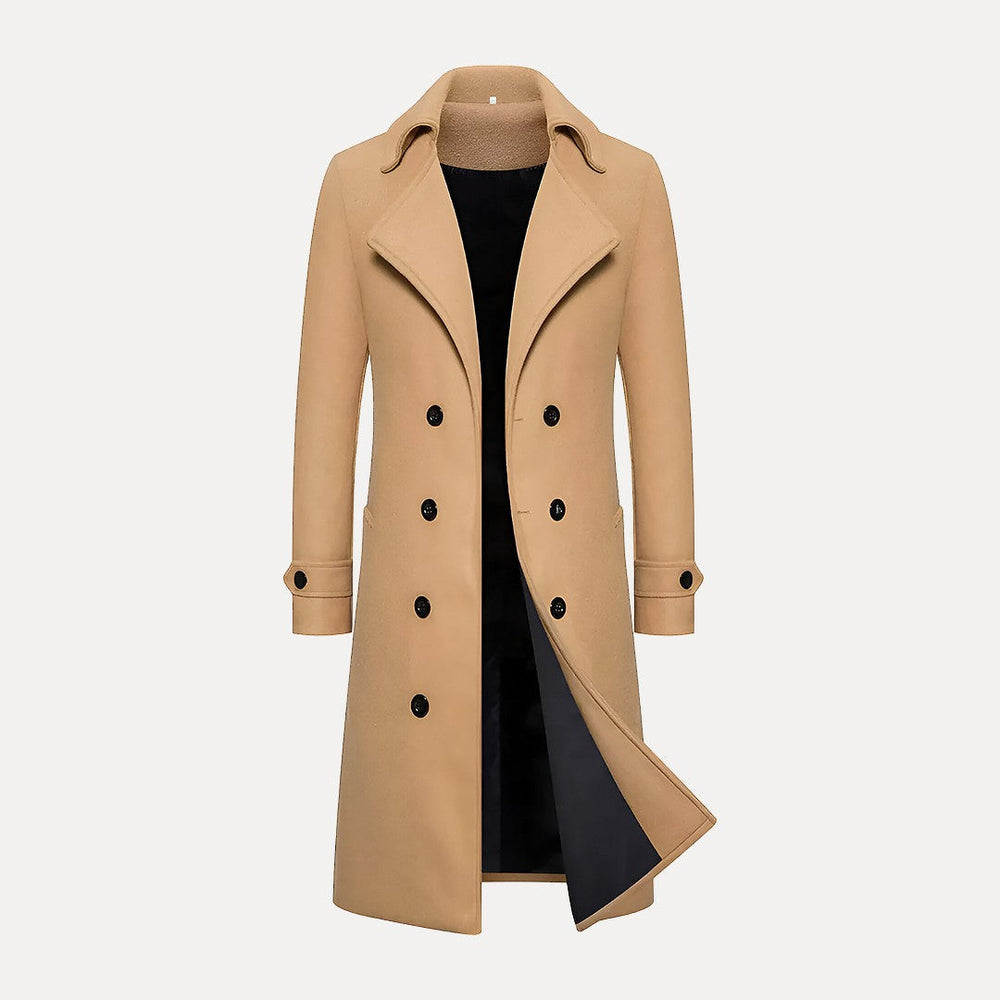 Yves - Double-Breasted Long Coat