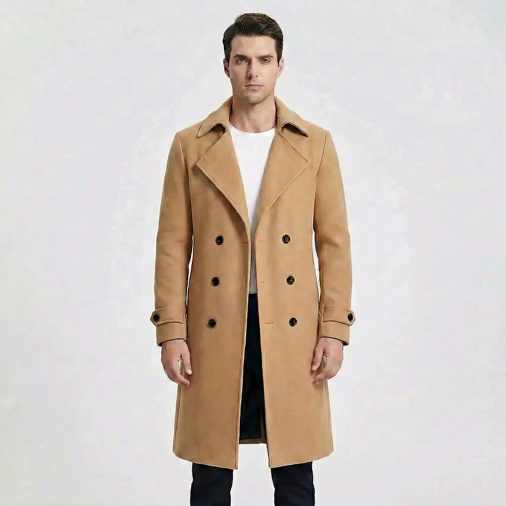 Yves - Double-Breasted Long Coat