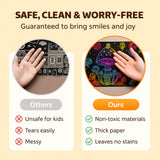 Drawing Paper Scratch Art Rainbow Craft Set