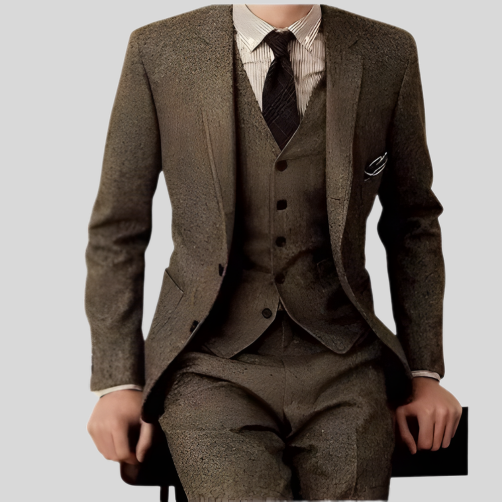 Marc - Three-piece slim-fit suit