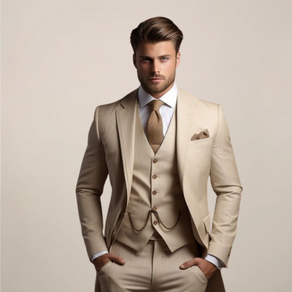 Karl - Three-piece slim-fit suit