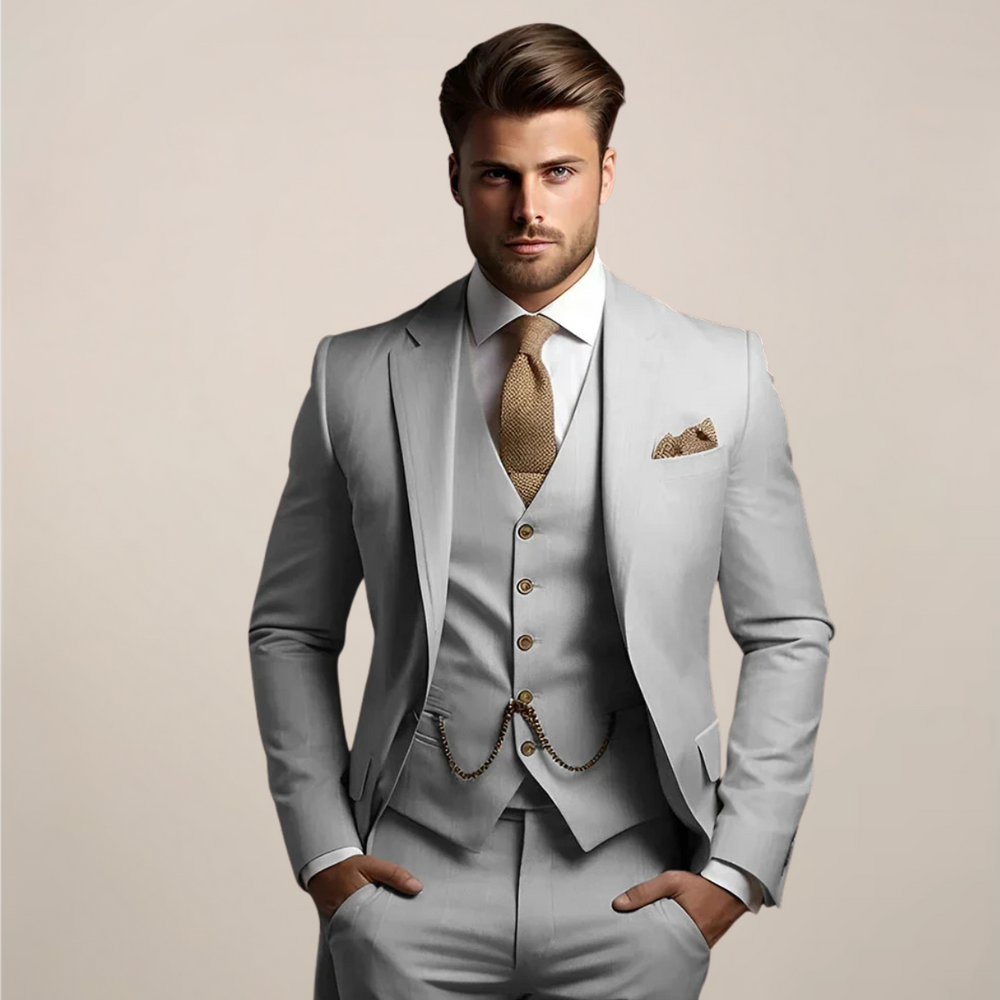 Karl - Three-piece slim-fit suit