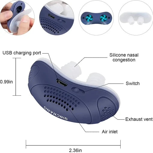 Micro CPAP Sleep Apnea Machine – Portable, Rechargeable & Anti-Snoring Design