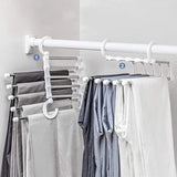 Opvouwbare Kleerhanger 5-in-1 Edelstaal