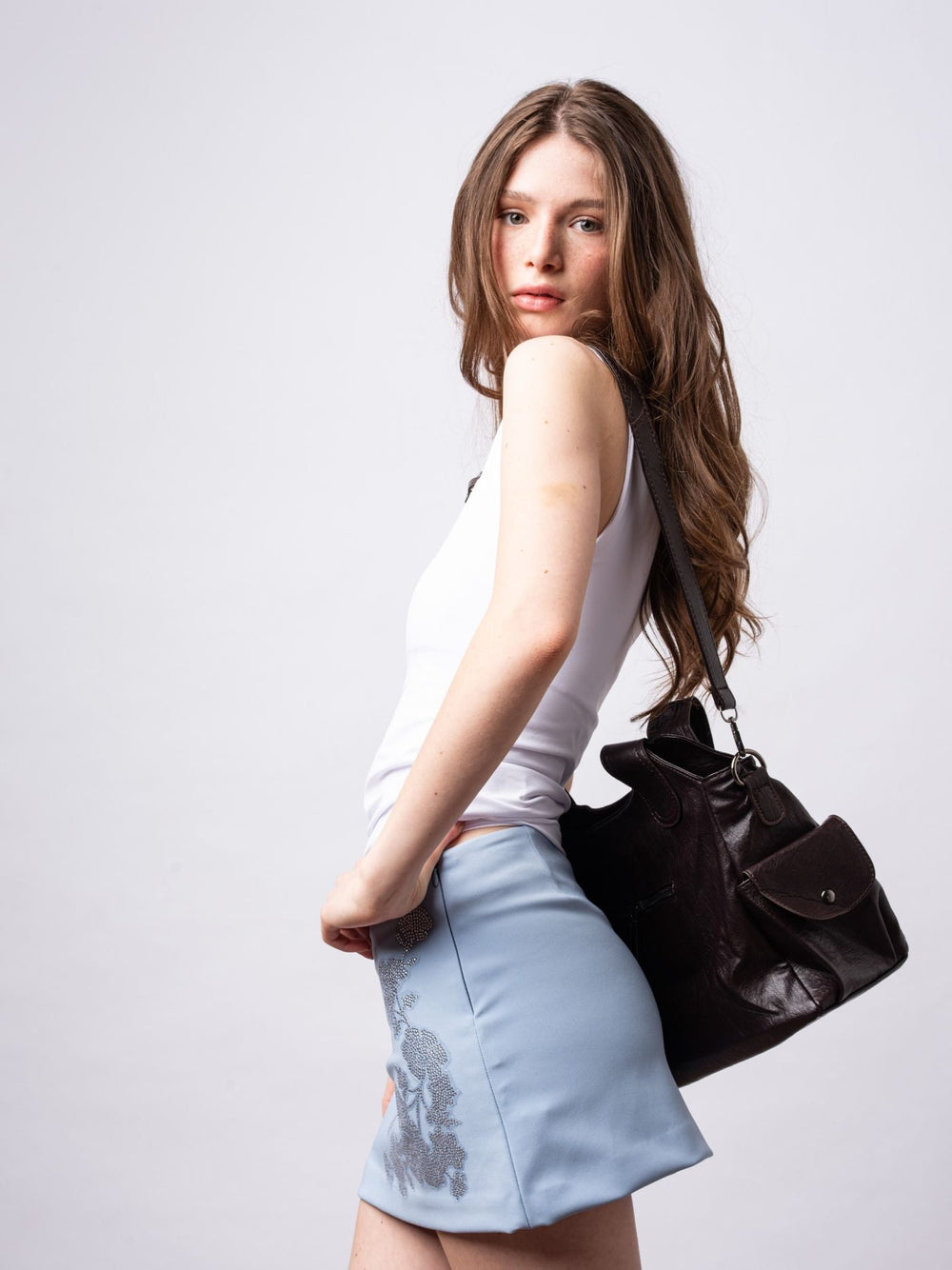Stylische Handtasche mit Reißverschlusstaschen & Abnehmbarem Trageriemen – Ideal für Alltag & Reisen