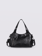 Stylische Handtasche mit Reißverschlusstaschen & Abnehmbarem Trageriemen – Ideal für Alltag & Reisen