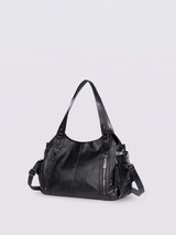 Stylische Handtasche mit Reißverschlusstaschen & Abnehmbarem Trageriemen – Ideal für Alltag & Reisen