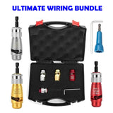 Cable Stripper & Twist-Lock Connector Set – 5-Piece Drill-Powered Aluminum Alloy Kit