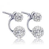 Earrings Mothers Day Gift 925 Sterling Silver CZ Flower Stud