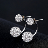 Earrings Mothers Day Gift 925 Sterling Silver CZ Flower Stud