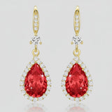 Earrings Mothers Day Gift Birthstone Teardrop Dangle Jewelry