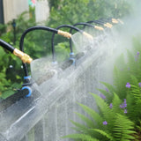 Garden Misting System 15m – 15 Copper Nozzles, Adjustable Flow & Tool-Free Setup