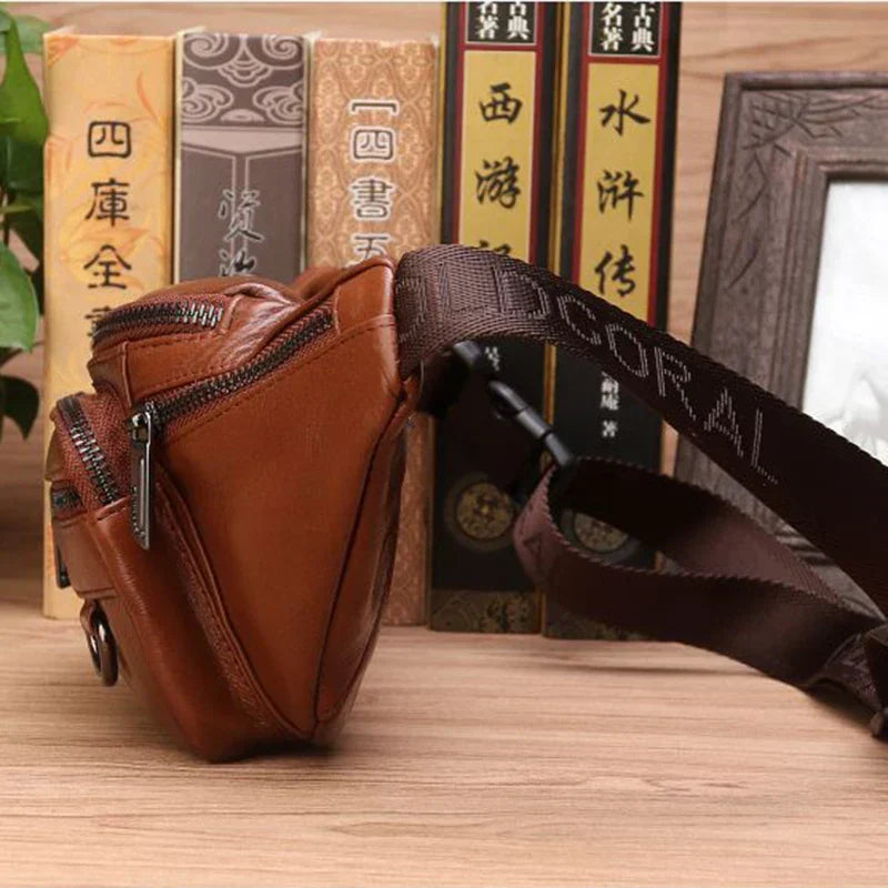 Kalsten | Genuine Leather Fanny Pack | Large Capacity, Robust Design & Versatile for Travel and Outdoor Activities