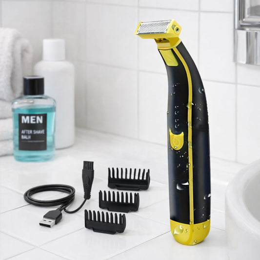 Electric Shaver – Body Hair Trimmer, USB Rechargeable & Portable Design