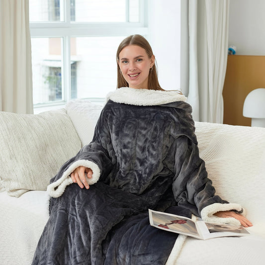 Heated Blanket – Wearable, Electric & Sherpa Fleece