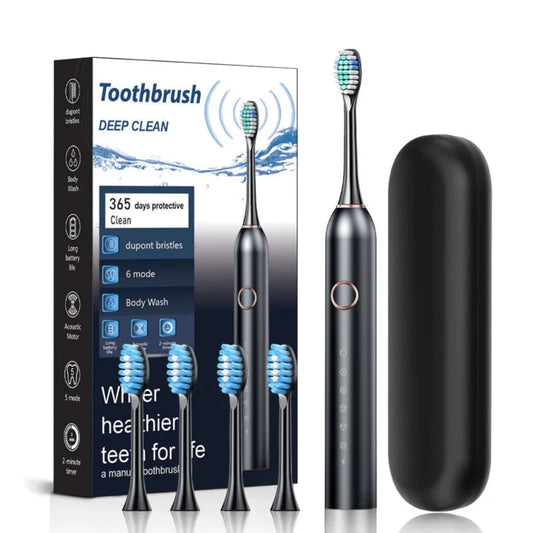 Electric Toothbrush – Sonic Cleaning, Rechargeable & Travel Case Set