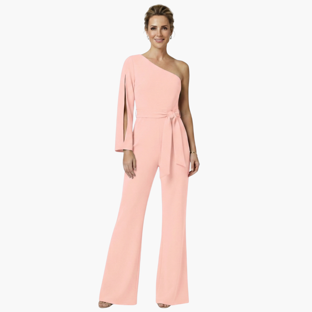 Women's Elegant Jumpsuit – One-Shoulder, Tailored Fit & Flattering Silhouette