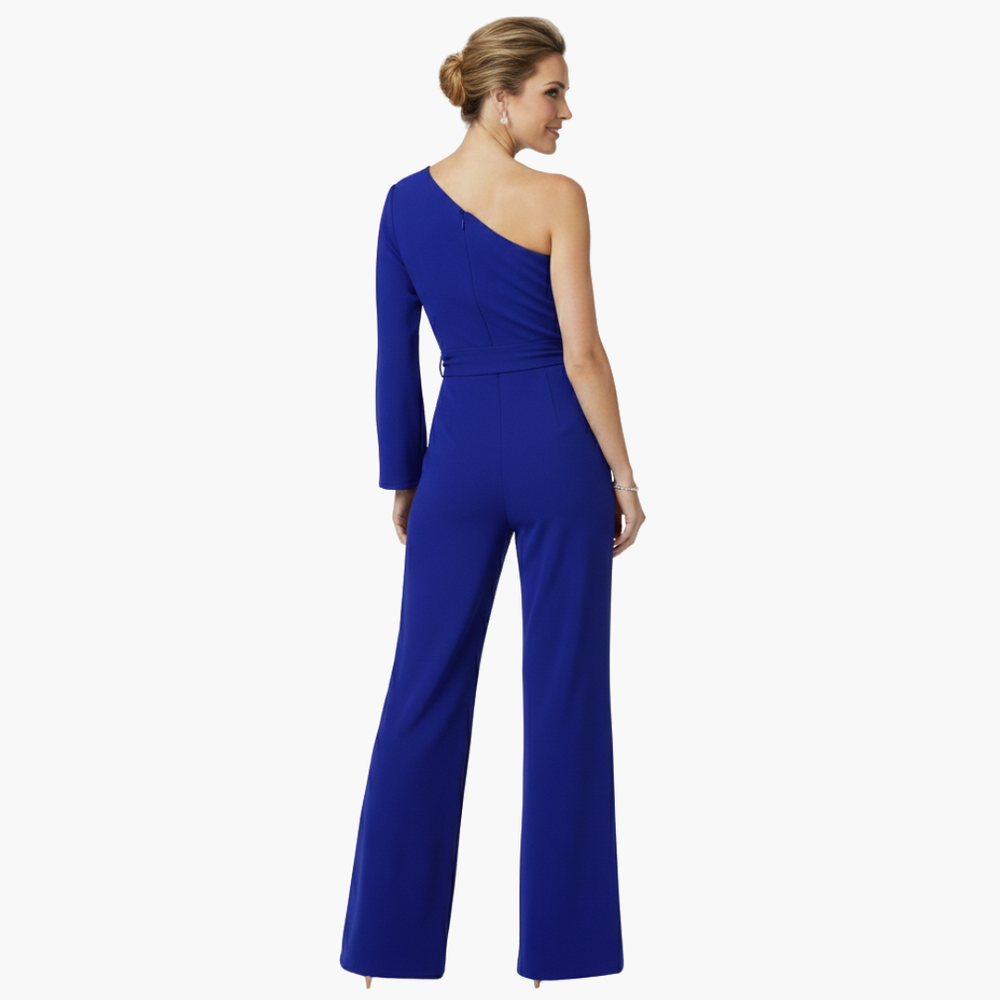 Women's Elegant Jumpsuit – One-Shoulder, Tailored Fit & Flattering Silhouette