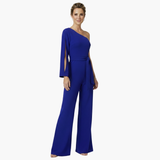 Women's Elegant Jumpsuit – One-Shoulder, Tailored Fit & Flattering Silhouette