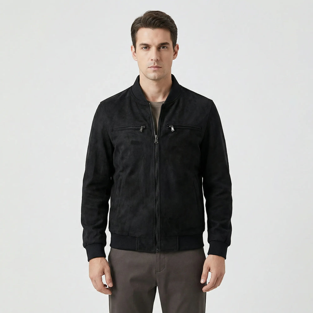 Elegant men's bomber-style jacket - Toby