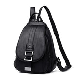 Ladies Leather Backpack with Anti-Theft Compartment and Compact Design | Kalsten