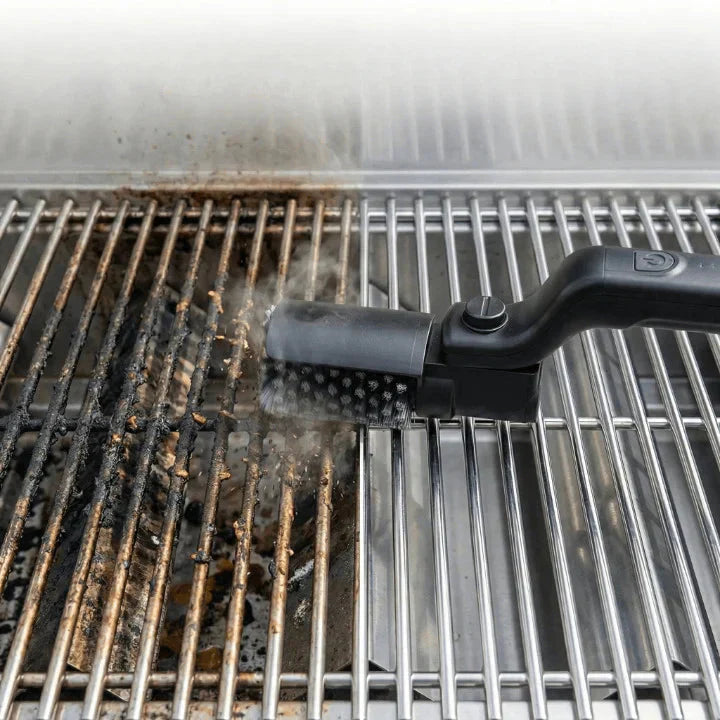 Electric Grill Brush – Rechargeable 2600mAh, Rotating Head & 2 Brush Heads