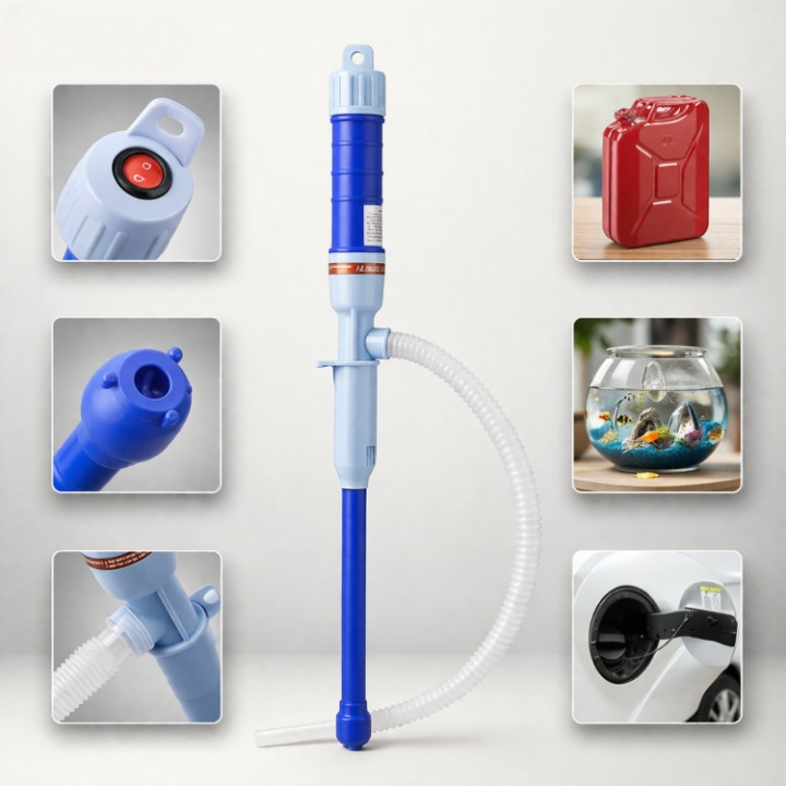Electric Fuel Transfer Pump – Gasoline & Diesel, Leak-Proof & Portable
