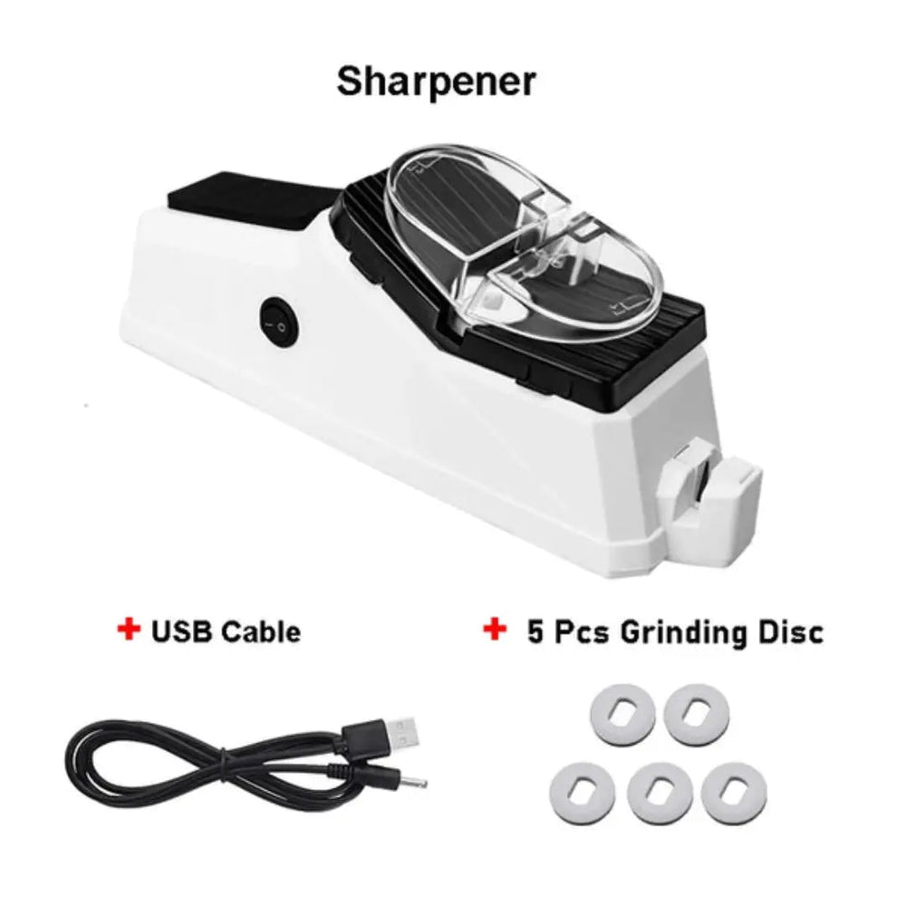 Optimized Product Title: **Elektrischer Messerschärfer – Schnelle & Präzise Schärfung für Rasiermesserscharfe Klingen in Sekundenschnelle** 

This title includes relevant keywords while emphasizing speed and precision, which can help improve visibility an