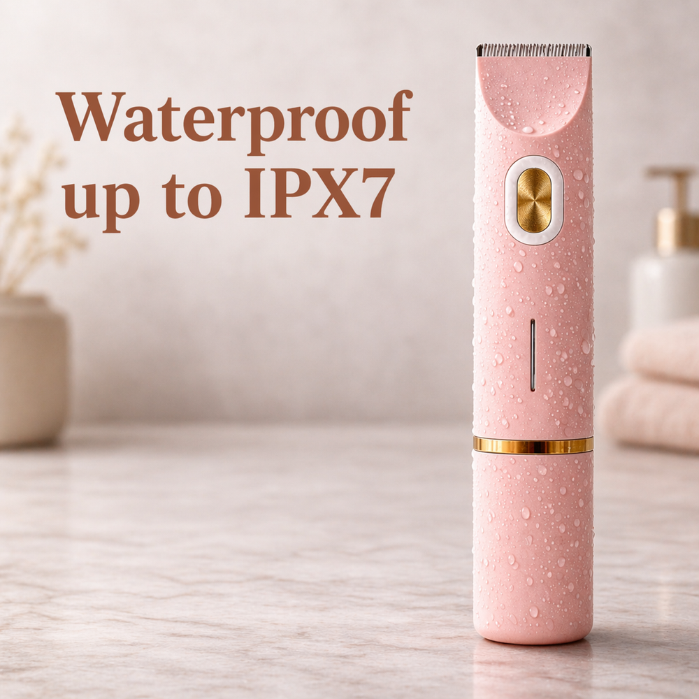 Women's Electric Shaver – IPX7 Waterproof, 2-in-1 Heads & USB-C Rechargeable