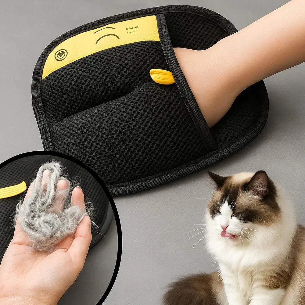 Electrostatic Pet Hair Removal Glove – Reusable, Fabric-Safe & Easy Clean