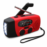 Emergency Hand Crank Radio – Solar & USB-C, AM/FM Weather & LED Flashlight