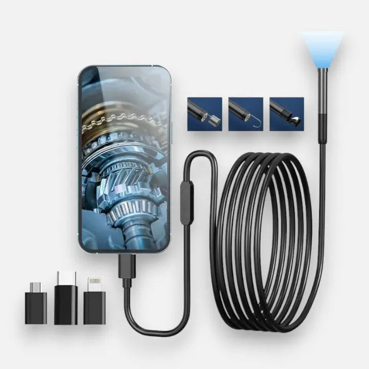 HD Endoskop-Kamera – Entdecken Sie schwer zugängliche Bereiche & sparen Sie über 180 € an Handwerkerkosten!