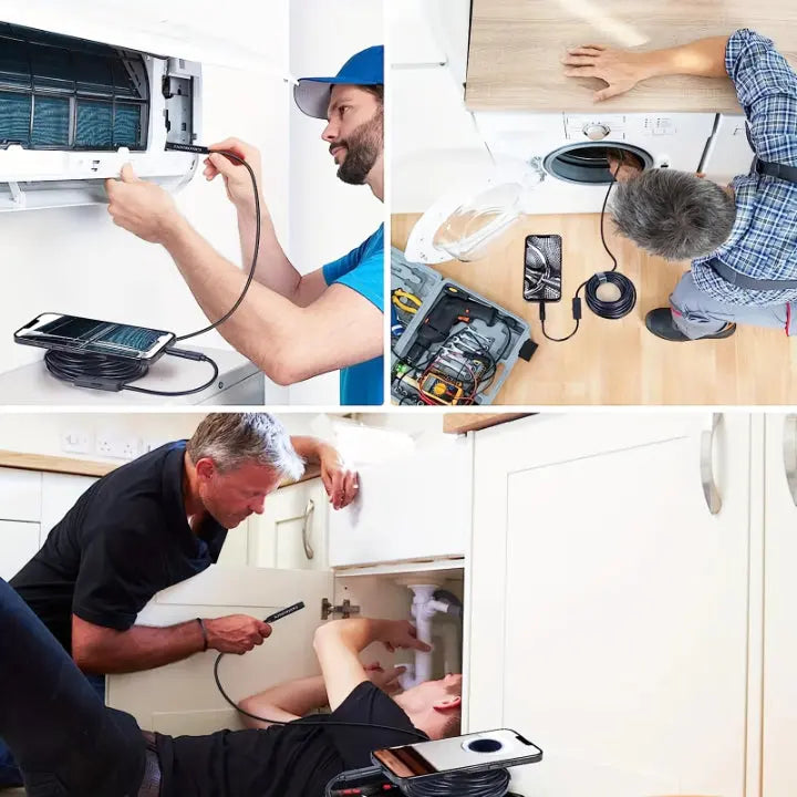 HD Endoskop-Kamera – Entdecken Sie schwer zugängliche Bereiche & sparen Sie über 180 € an Handwerkerkosten!