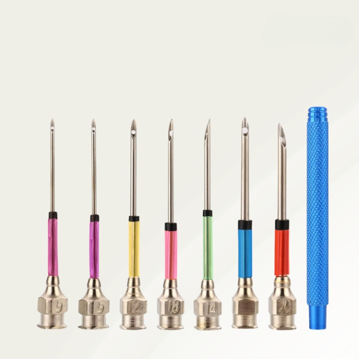 Enhanced Product Title: "Sticknadel-Set mit Austauschbaren Köpfen – Mühelose Stickerei für Kreative Projekte" 

This title includes relevant keywords for better visibility while maintaining clarity and appeal.