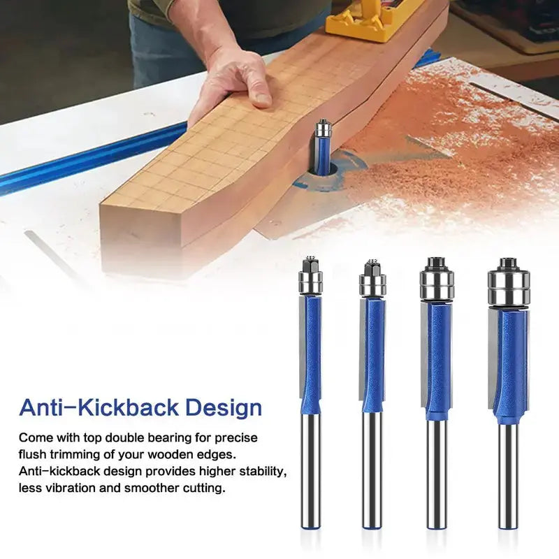 4er Set Entgrat- und Polierwerkzeuge – Präzise Feinarbeit für ein Perfektes, Glattes Finish