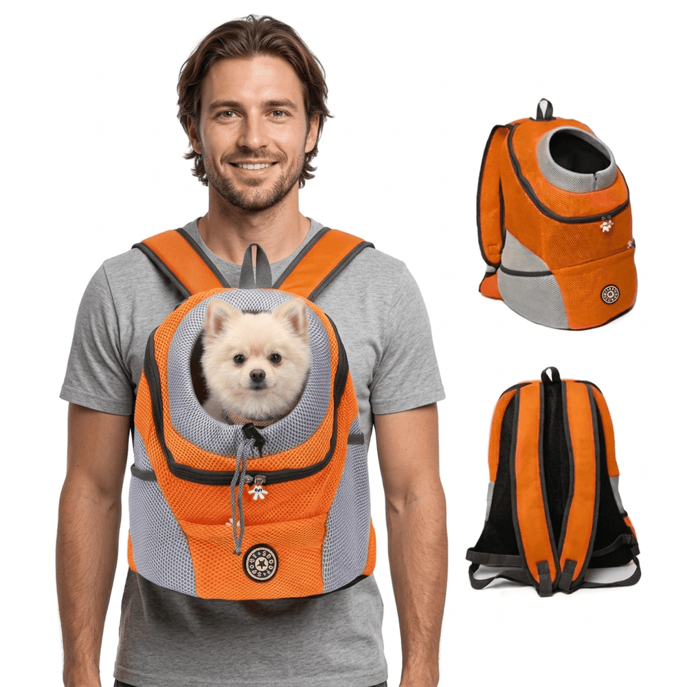 Dog Carrier Backpack – Front-Carry, Breathable Mesh, Up to 10 kg & 5 Colors