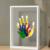 Baby Handprint & Footprint Keepsake Frame – Non-Toxic Clay Kit & 27×22 cm Wood