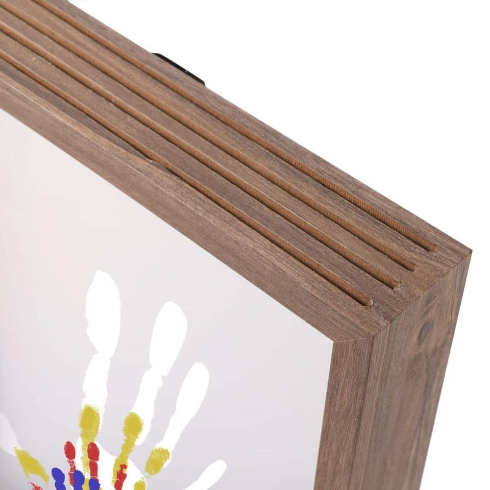 Baby Handprint & Footprint Keepsake Frame – Non-Toxic Clay Kit & 27×22 cm Wood