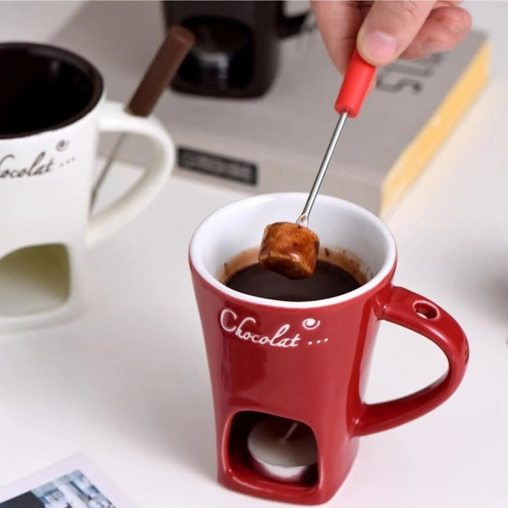Exquisite Schokoladenfondue-Tasse – Authentisches Fondue-Erlebnis für Schokoladenliebhaber