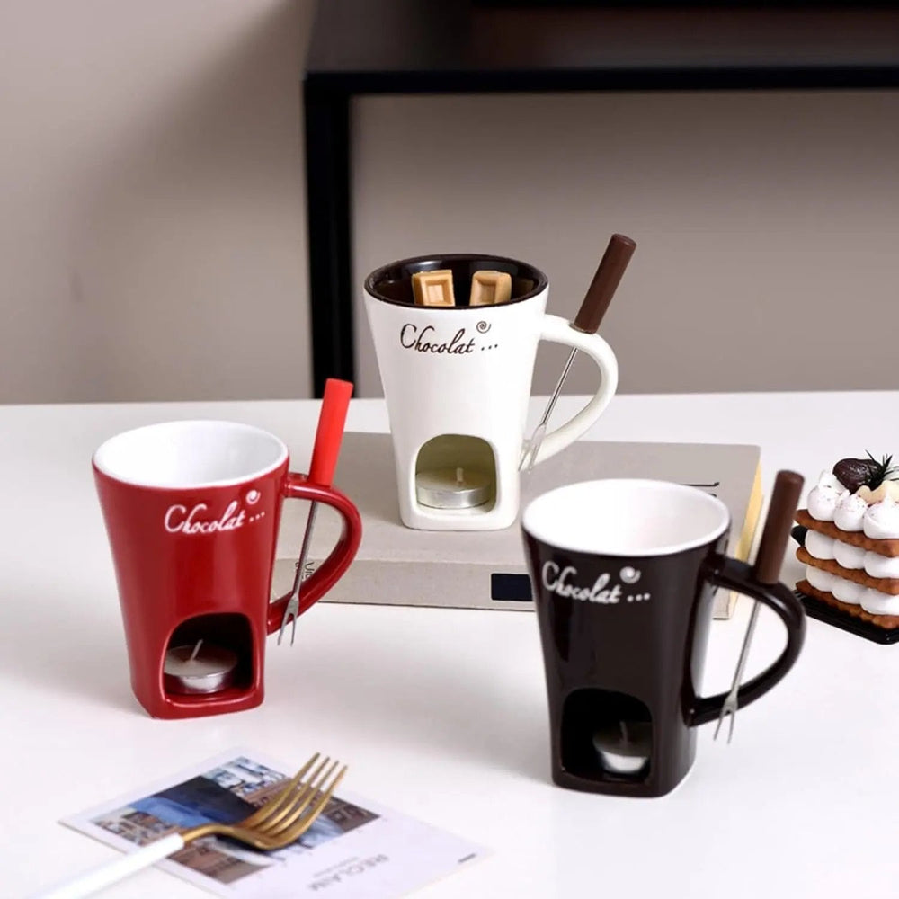 Exquisite Schokoladenfondue-Tasse – Authentisches Fondue-Erlebnis für Schokoladenliebhaber