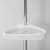 Shower Shelf Tension Pole Adjustable Corner Bathroom Storage Rack