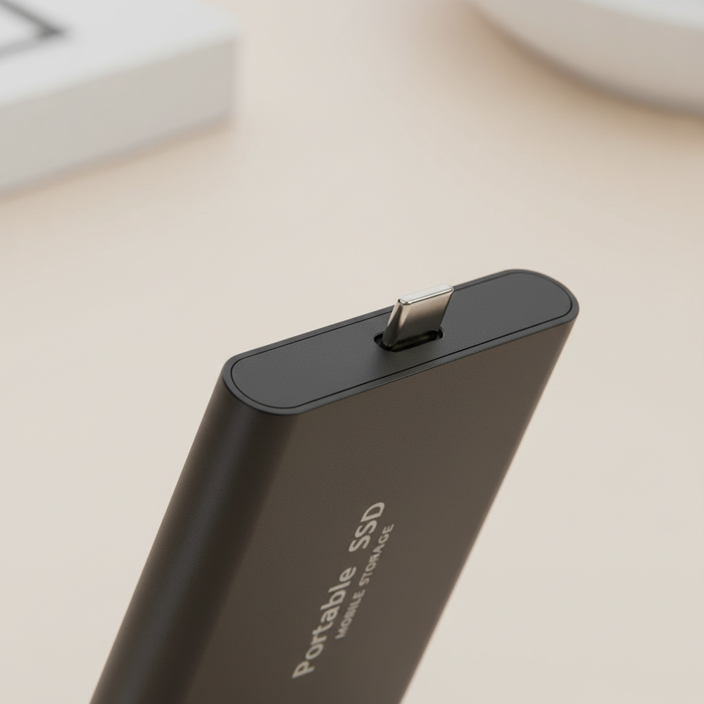 Portable External SSD – 128GB, USB-C 3.1 & 520MB/s Read Speed